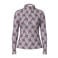 PIECES Curve Plus Size kanten gebloemde top - paars