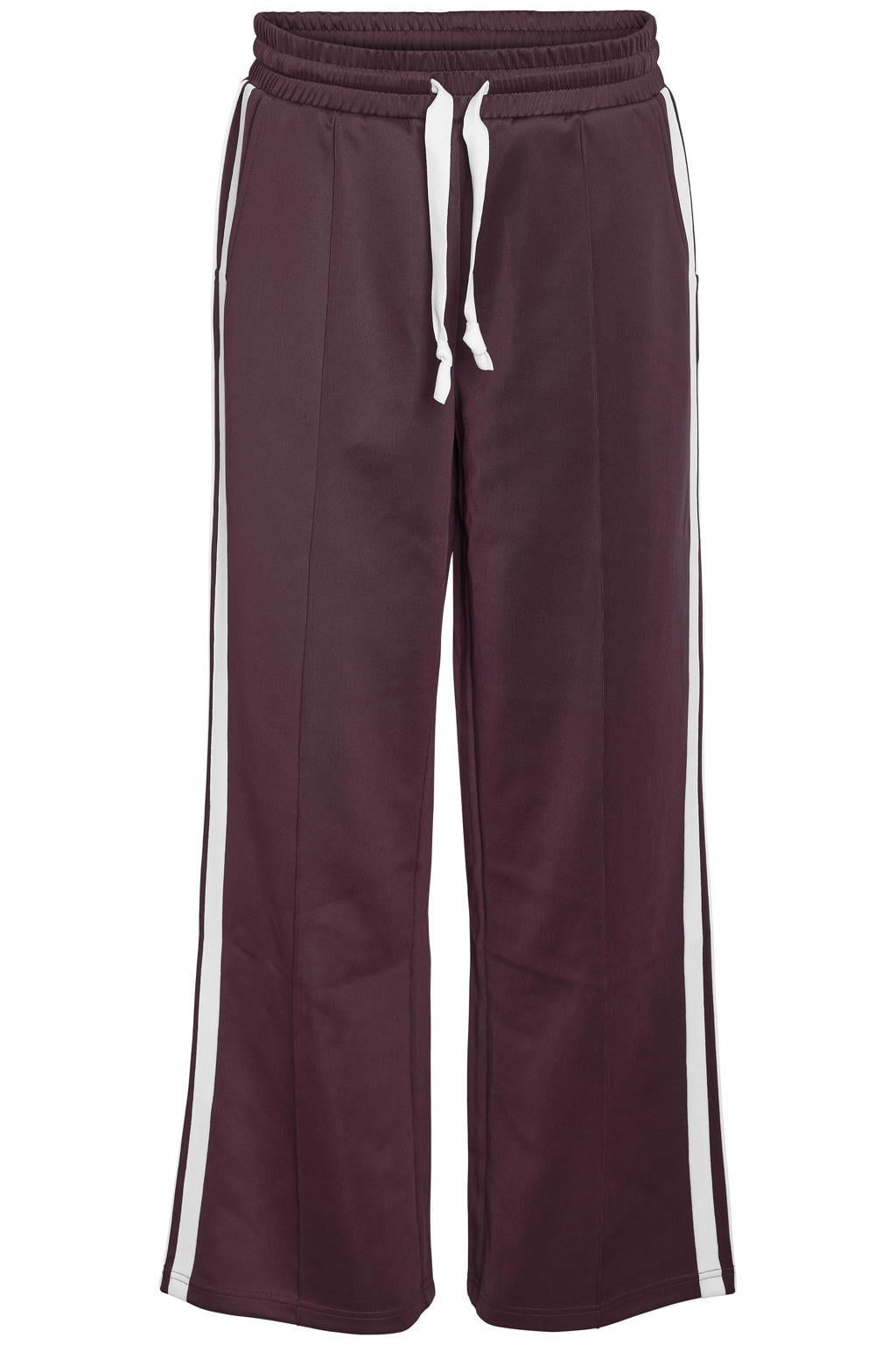 NOISY MAY Curve Plus Size relaxed fit sweatpant - donkerrood