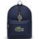 Lacoste katoenen rugzak met logo - donkerblauw