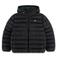 Lacoste quilted gewatteerde jas met logo - zwart