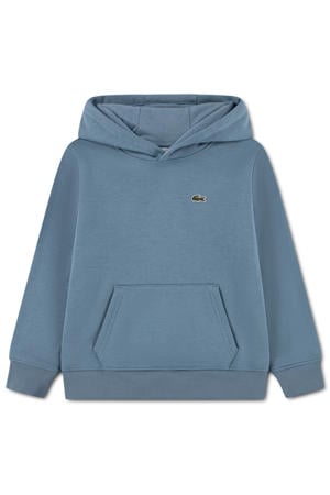 fleece sweater met logo - blauw