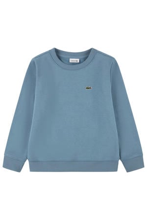 fleece sweater met logo - blauw