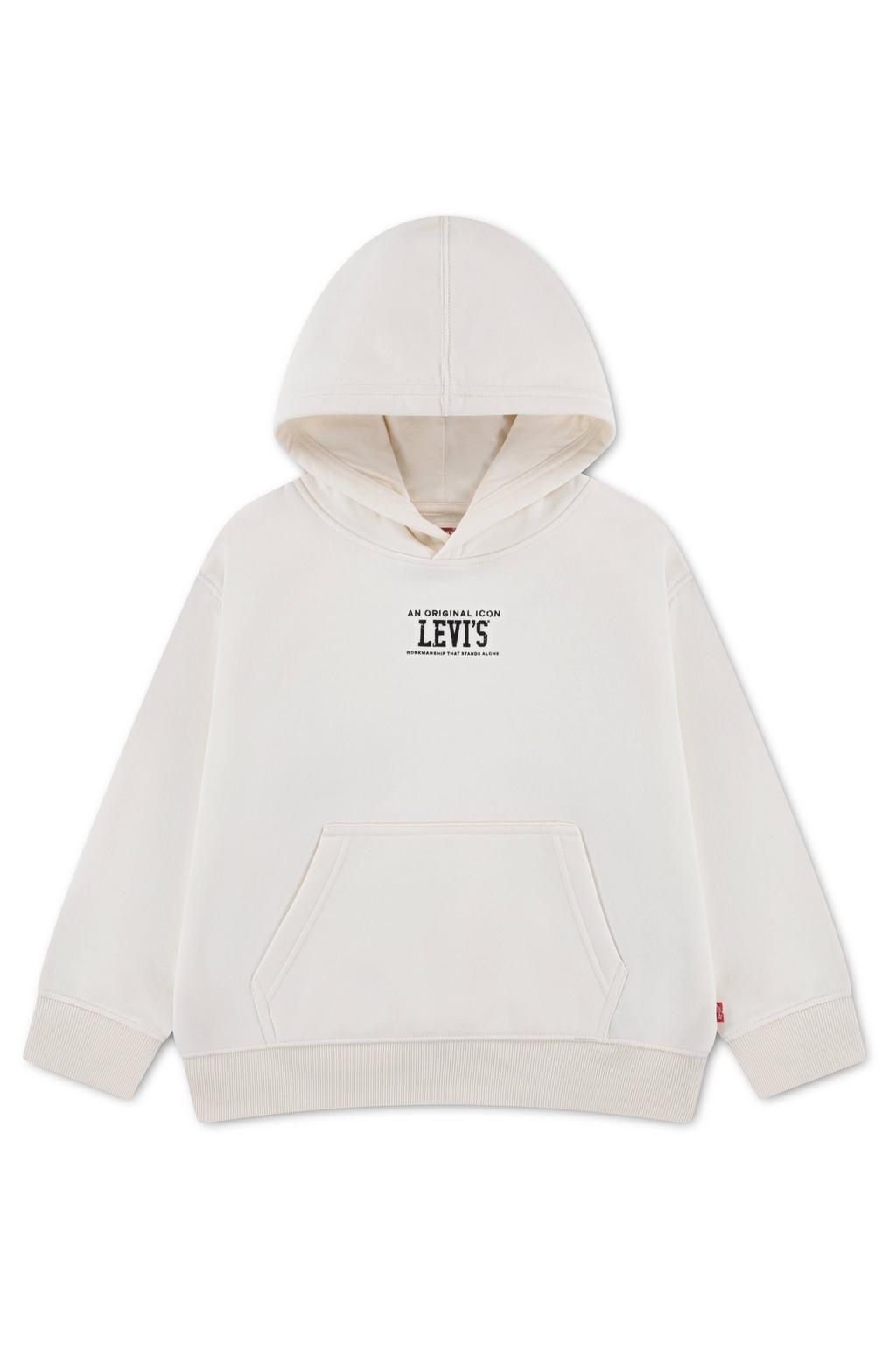 Levi's Kids hoodie met backprint - ecru