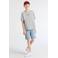 Levi's Kids T-shirt met backprint - grijs