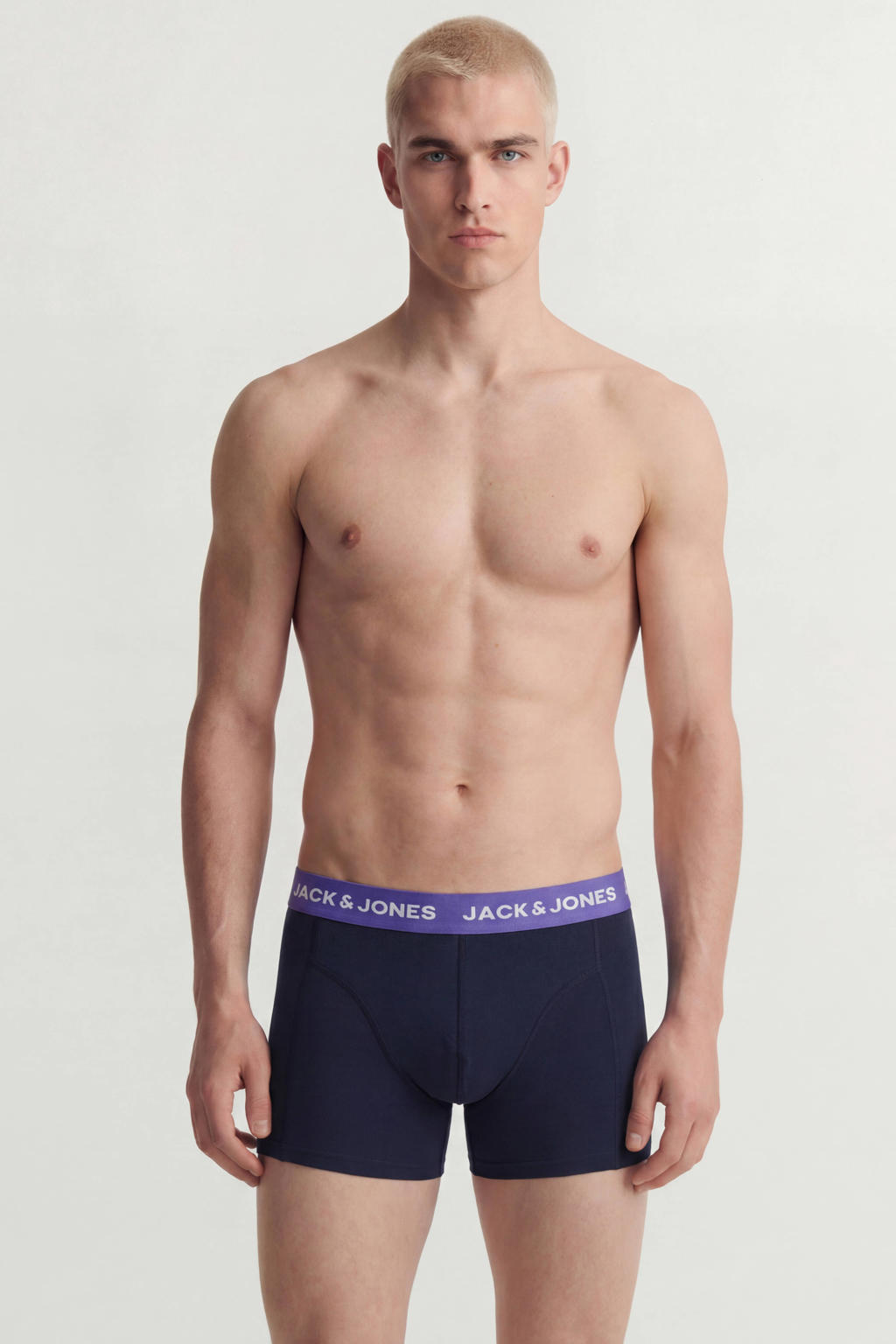 JACK & JONES boxershorts - donkerblauw/zwart (set van 12)