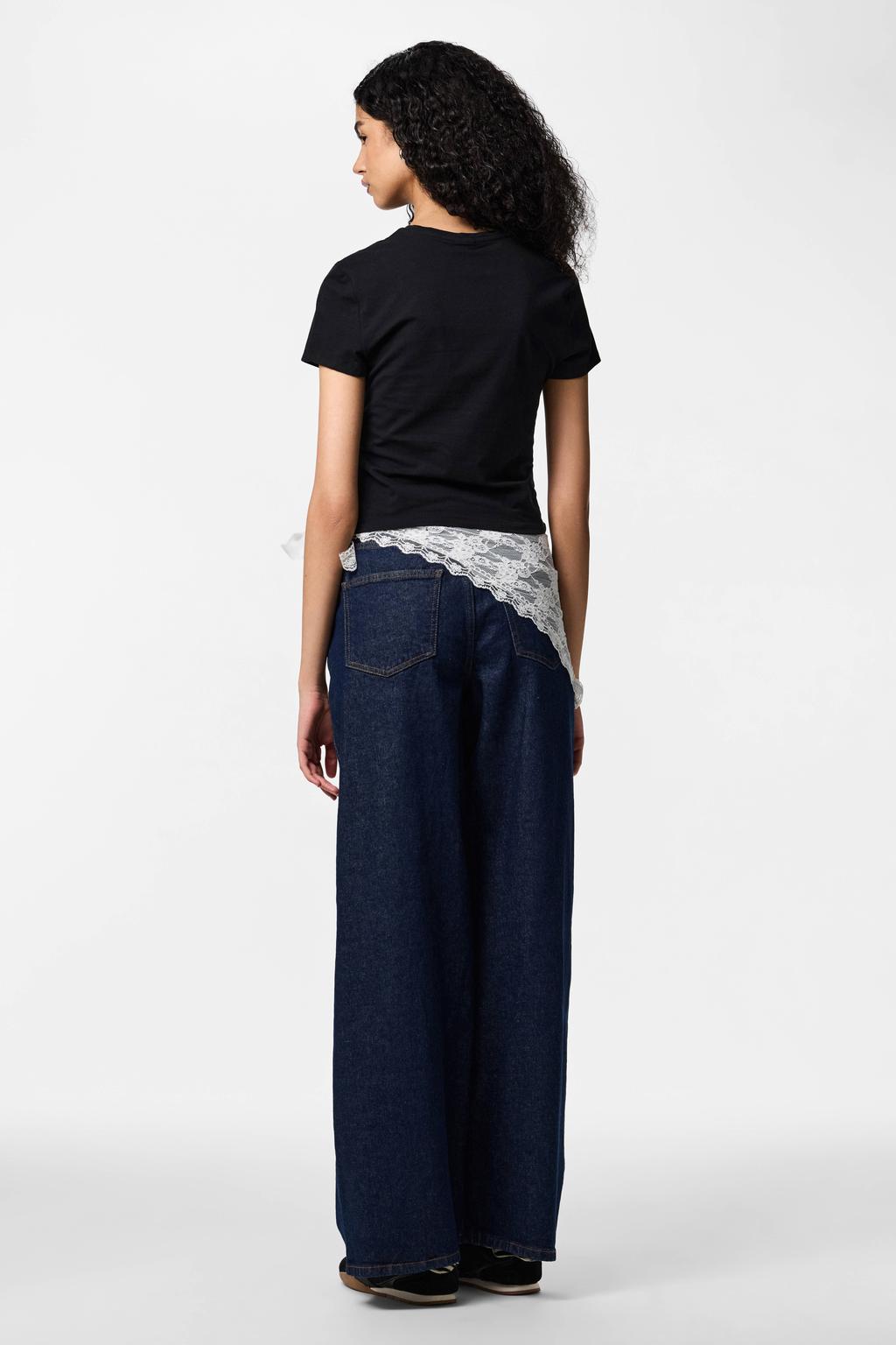PIECES T-shirts - wit/zwart (set van 2)