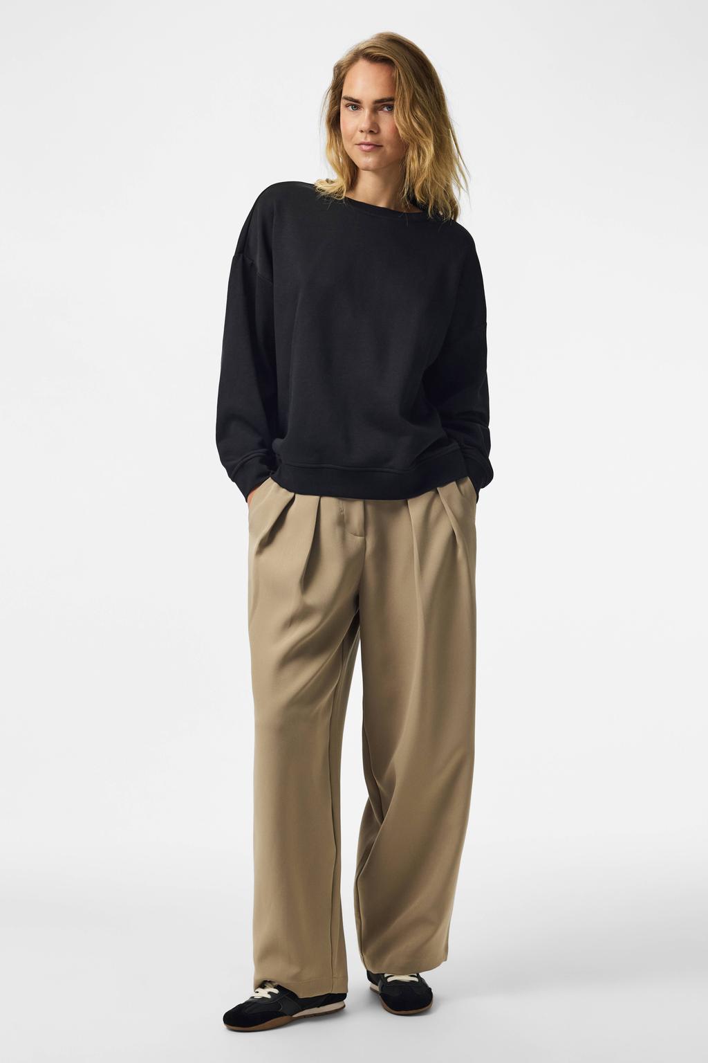PIECES sweater - zwart