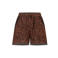 MS Mode high waist loose fit casual short Plus Size - donkerbruin