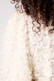 thumbnail: MS Mode semi-transparante blousetop Plus Size - ecru