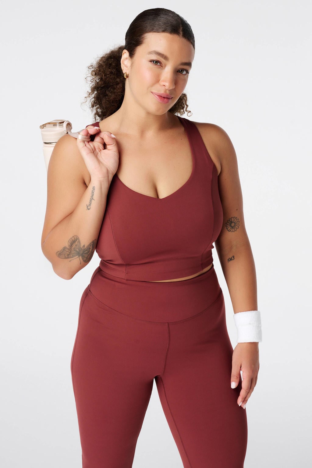 Rode dames MS Mode sporttop Plus Size
