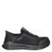 Skechers Work Hands Free Slip-In leren sneakers met logo - zwart