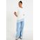 Cache Cache high waist wide leg jeans met borduursels - lichtblauw