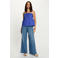 Morgan high wide leg jeans met ceintuur - mediumblauw