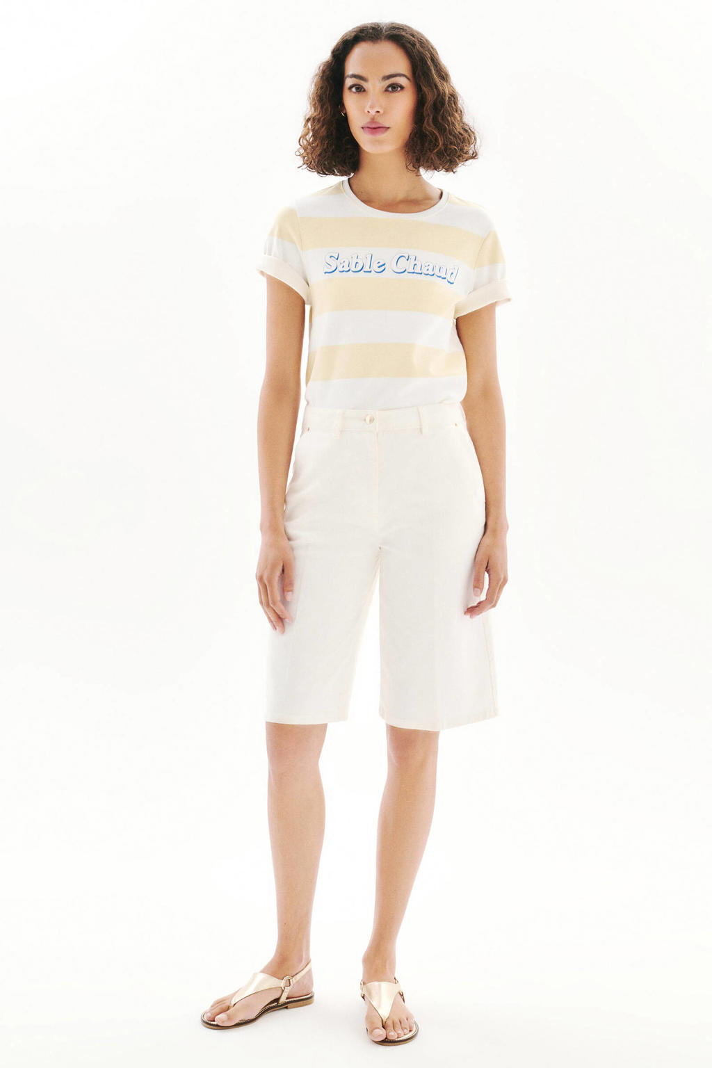 Caroll straight leg casual short - ecru