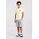 America Today T-shirt met backprint - lichtgeel