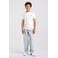America Today T-shirt met backprint - wit