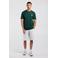 America Today regular fit T-shirt met backprint - groen