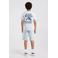 America Today T-shirt met backprint - lichtblauw