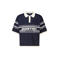 America Today oversized polo met print - donkerblauw