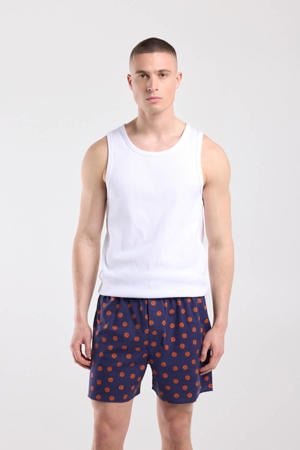 boxershort met print - donkerblauw