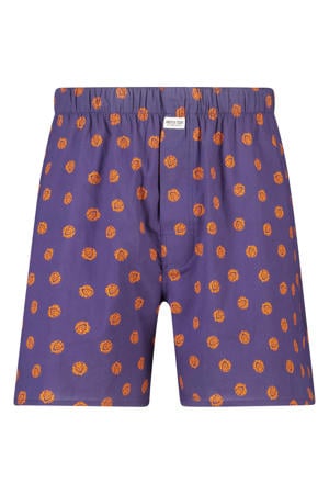 WK boxershort met print - donkerblauw