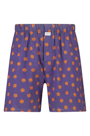 WK boxershort met print - donkerblauw
