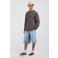 America Today oversized gestreepte longsleeve - bruin/wit
