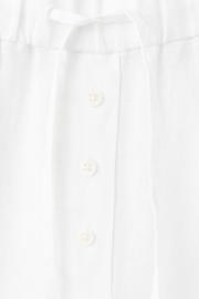 thumbnail: Mango wide leg broek met linnen - wit