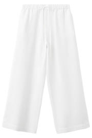 thumbnail: Mango wide leg broek met linnen - wit
