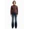 Desigual imitatieleren jas - bruin
