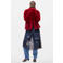 Desigual imitatiebont winterjas - rood
