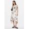 Desigual midi jurk met print - ecru