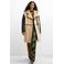 Desigual denim mantel - beige/zwart