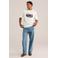 WE Fashion Blue Ridge oversized T-shirt met print - ecru