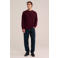 WE Fashion relaxed fit longsleeve - donkerrood