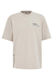 thumbnail: WE Fashion oversized T-shirt met backprint - grijs