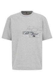 thumbnail: WE Fashion oversized T-shirt met backprint - grijs