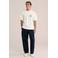 WE Fashion oversized T-shirt met backprint - ecru