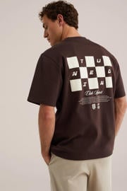 thumbnail: WE Fashion oversized T-shirt met backprint - brunor