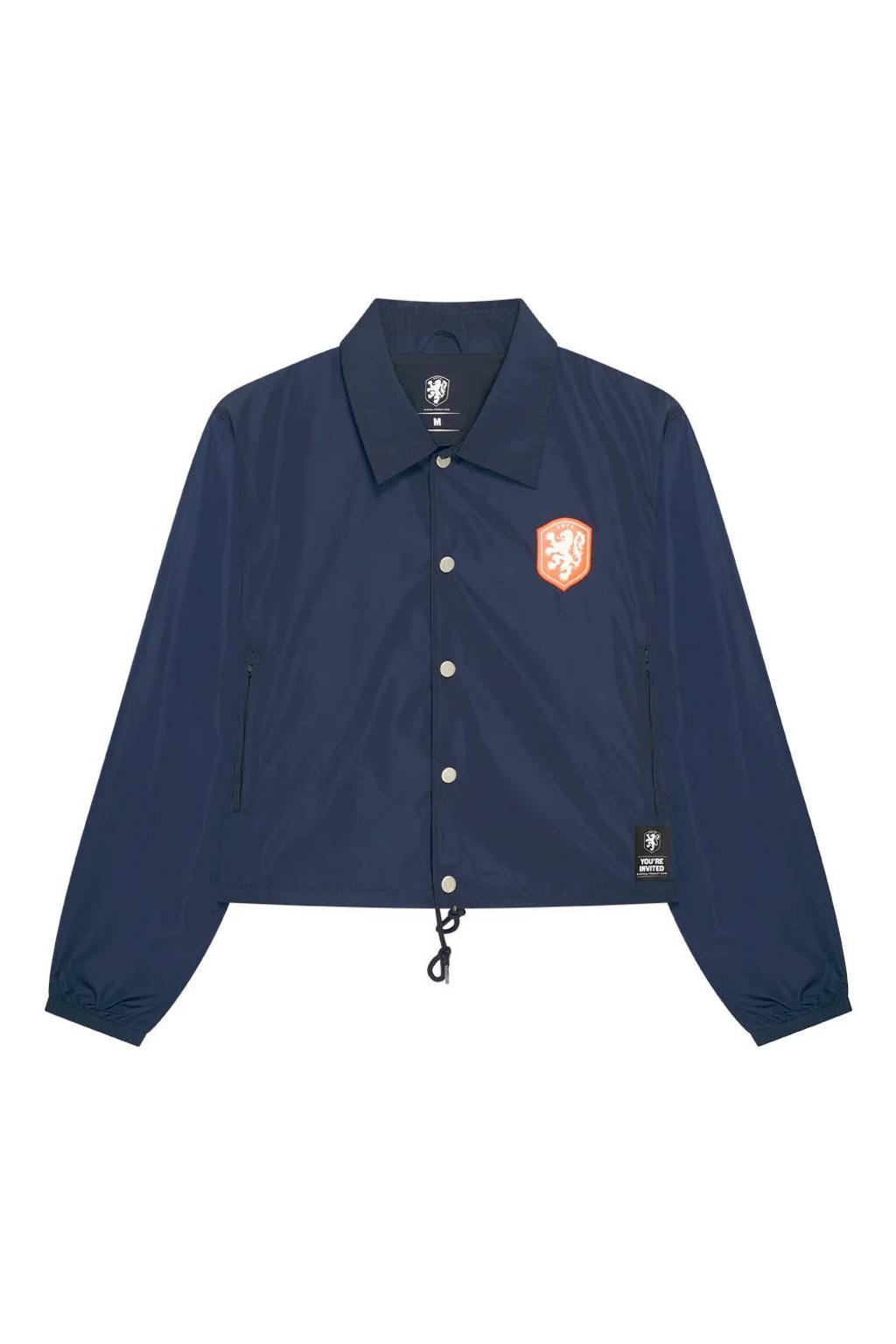 KNVB Nederlands Elftal Crop Jacket Blauw