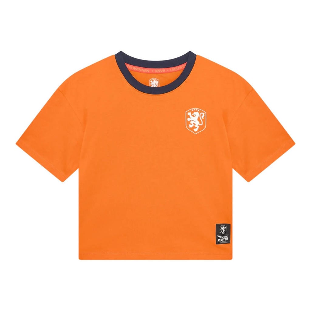 KNVB Nederlands Elftal Crop T-Shirt Oranje