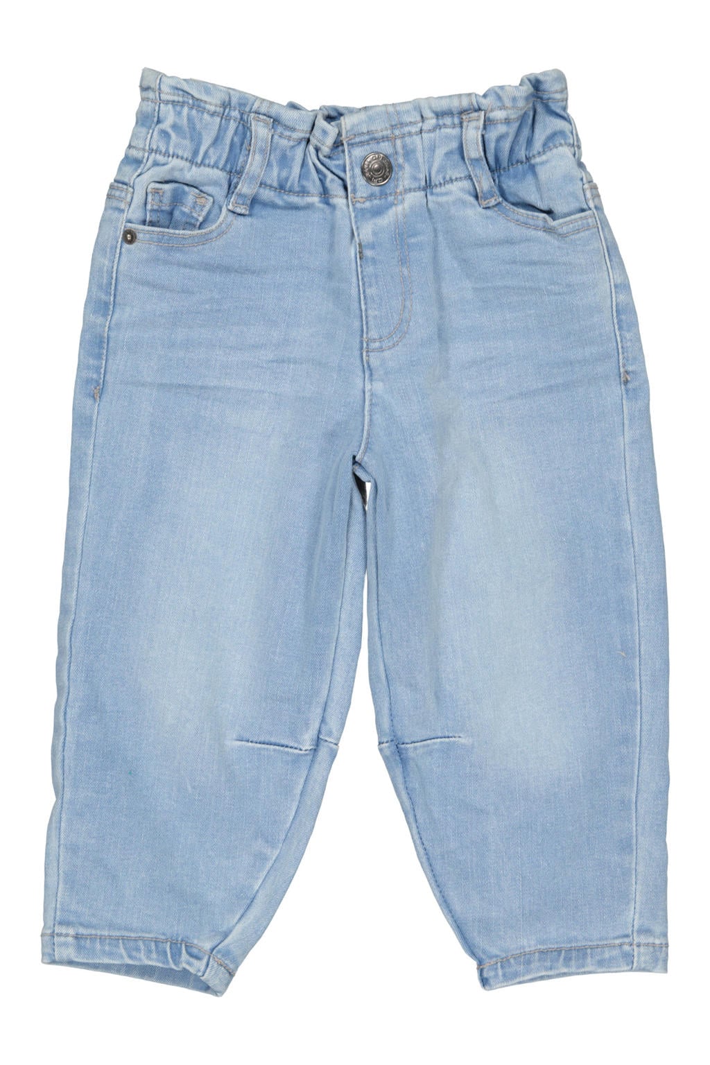 QPI Mini regular fit barrel jeans - lichtblauw