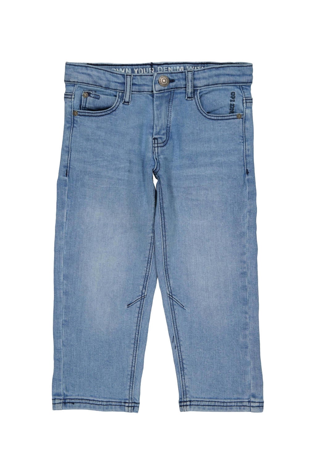 QPI Mini regular fit jeans - mediumblauw
