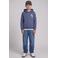 JJ REBEL JUNIOR hoodie met backprint - blauw