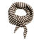 PIECES gestreepte triangle scarf PCKOMMA bruin