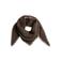 PIECES triangle scarf PCPYRON donkerbruin