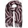 PIECES sjaal PCELIN met zebraprint bordeauxrood