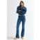 Wrangler flared jeans - mediumblauw