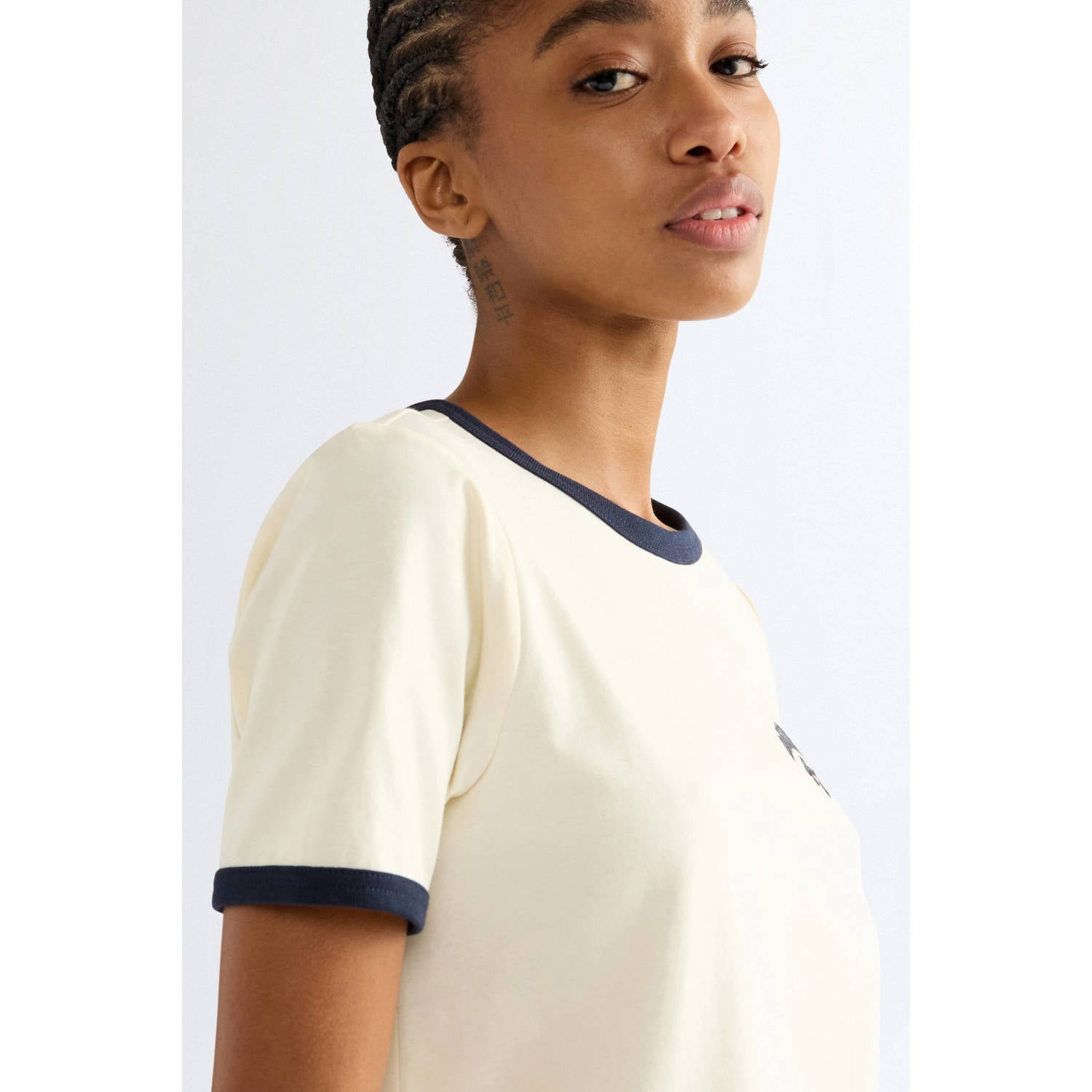 Wrangler T-shirt met logo ecru