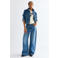 Wrangler wide leg jeans - medium blauw denim